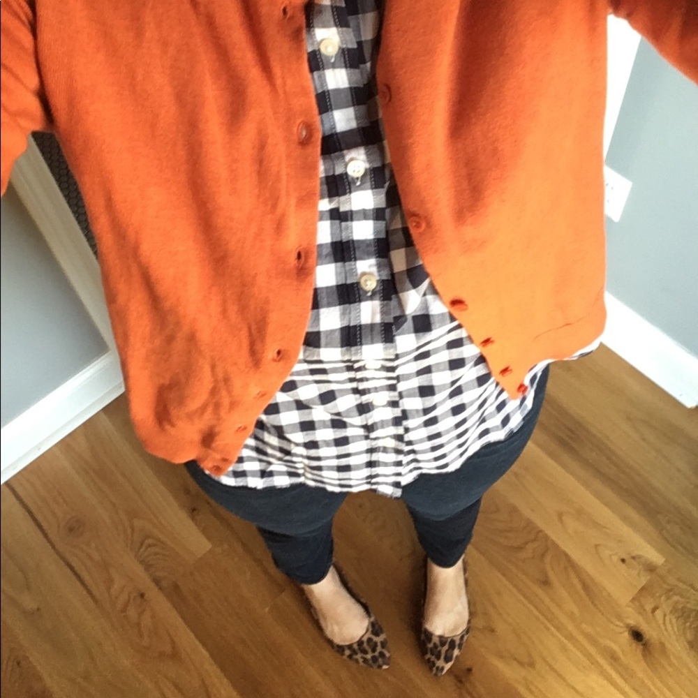 J. Crew Blue Gingham Button Up